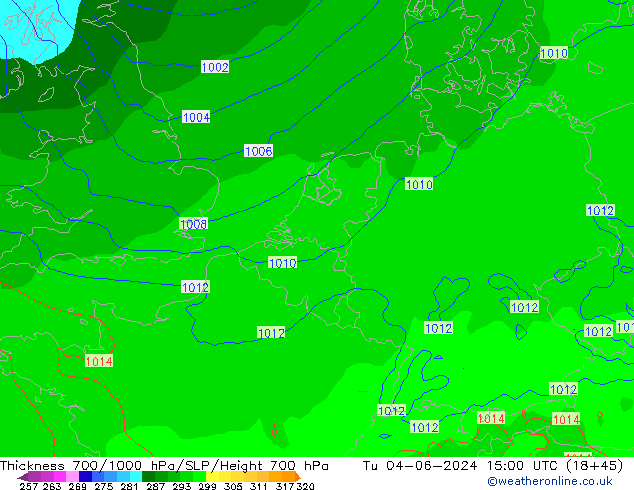 Thck 700-1000 hPa ECMWF mar 04.06.2024 15 UTC