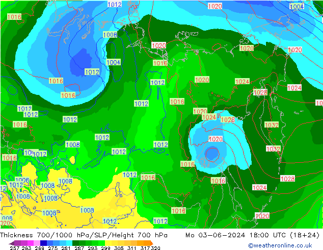 Thck 700-1000 hPa ECMWF Seg 03.06.2024 18 UTC