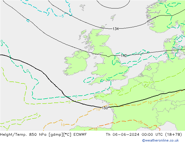 Z500/Rain (+SLP)/Z850 ECMWF  06.06.2024 00 UTC