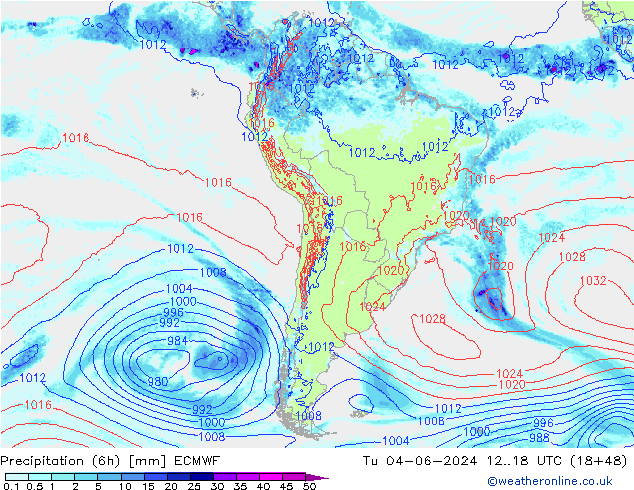 Z500/Rain (+SLP)/Z850 ECMWF mar 04.06.2024 18 UTC