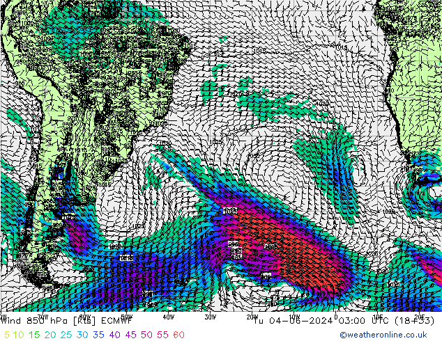  850 hPa ECMWF  04.06.2024 03 UTC