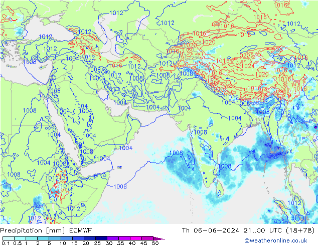 Neerslag ECMWF do 06.06.2024 00 UTC