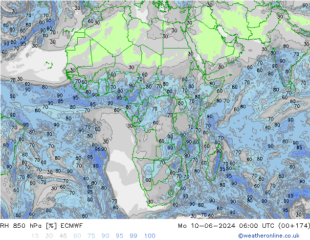 RV 850 hPa ECMWF ma 10.06.2024 06 UTC