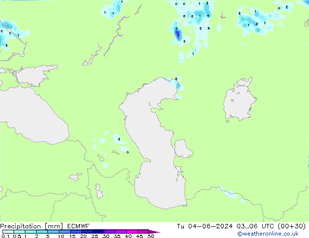 opad ECMWF wto. 04.06.2024 06 UTC