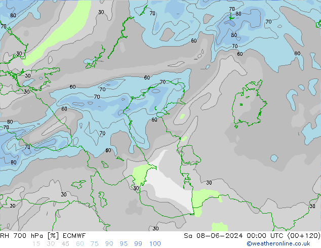 700 hPa Nispi Nem ECMWF Cts 08.06.2024 00 UTC