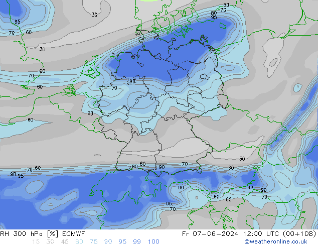 RV 300 hPa ECMWF vr 07.06.2024 12 UTC