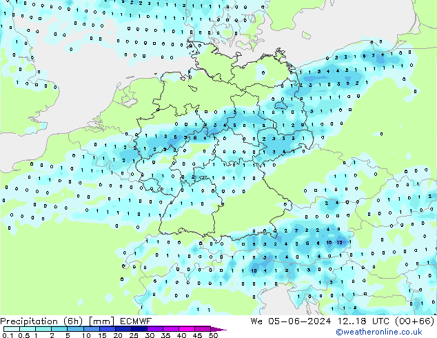 Z500/Rain (+SLP)/Z850 ECMWF We 05.06.2024 18 UTC