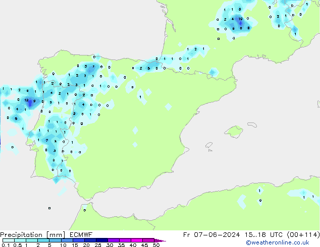 opad ECMWF pt. 07.06.2024 18 UTC