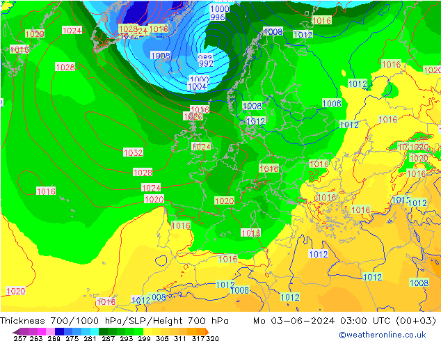 Thck 700-1000 hPa ECMWF  03.06.2024 03 UTC