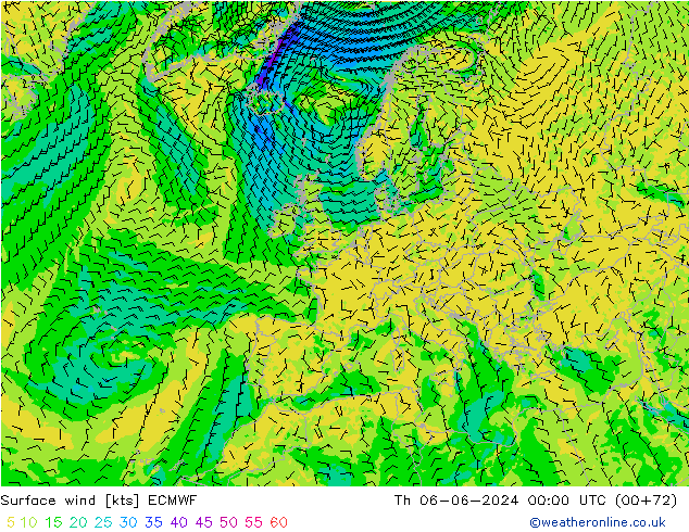  10 m ECMWF  06.06.2024 00 UTC