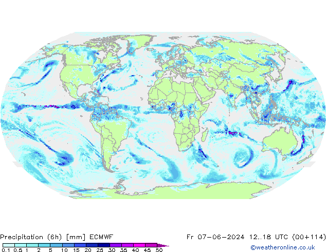 Z500/Rain (+SLP)/Z850 ECMWF vie 07.06.2024 18 UTC