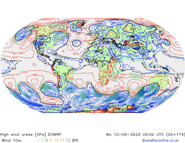 Sturmfelder ECMWF Mo 10.06.2024 06 UTC