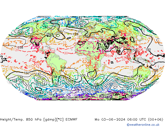 Z500/Rain (+SLP)/Z850 ECMWF Seg 03.06.2024 06 UTC