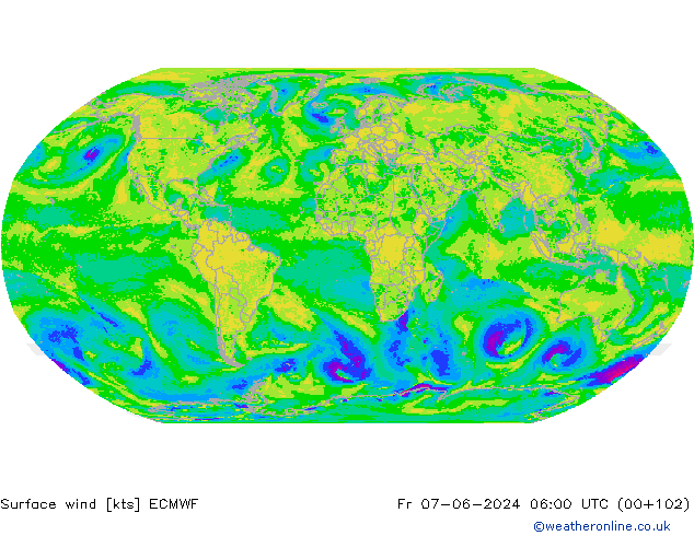 Prec 6h/Wind 10m/950 ECMWF Fr 07.06.2024 06 UTC