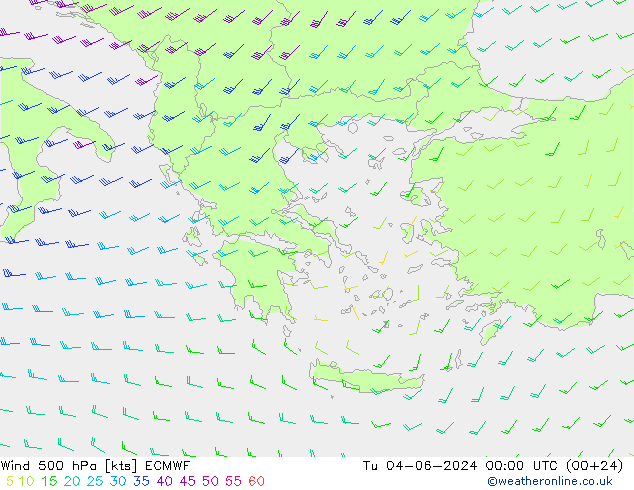 Viento 500 hPa ECMWF mar 04.06.2024 00 UTC