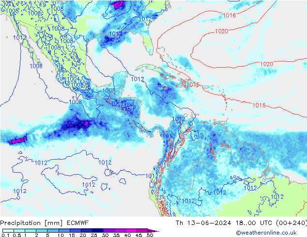 Yağış ECMWF Per 13.06.2024 00 UTC