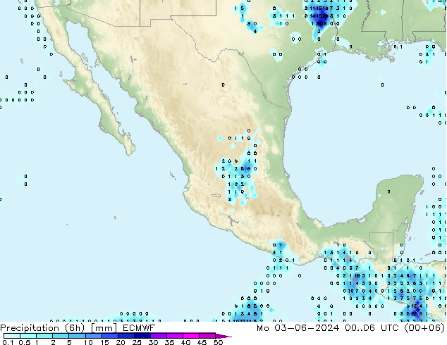 Z500/Rain (+SLP)/Z850 ECMWF Seg 03.06.2024 06 UTC