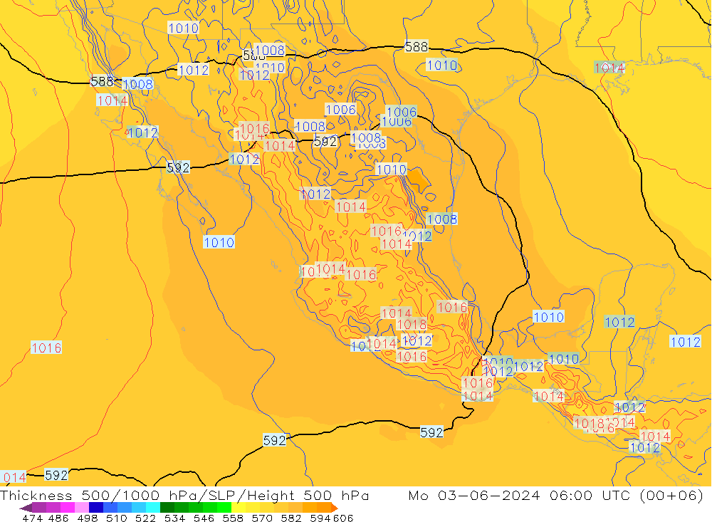 Thck 500-1000hPa ECMWF lun 03.06.2024 06 UTC