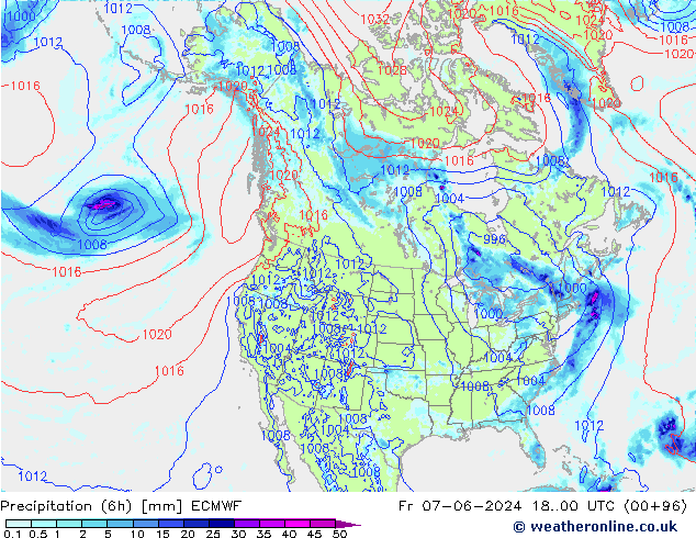 Z500/Rain (+SLP)/Z850 ECMWF pt. 07.06.2024 00 UTC