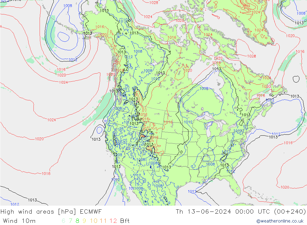 Sturmfelder ECMWF Do 13.06.2024 00 UTC