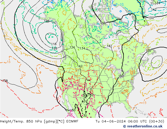 Z500/Rain (+SLP)/Z850 ECMWF Ter 04.06.2024 06 UTC
