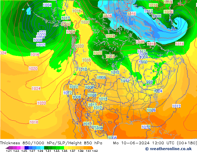 Thck 850-1000 hPa ECMWF Seg 10.06.2024 12 UTC