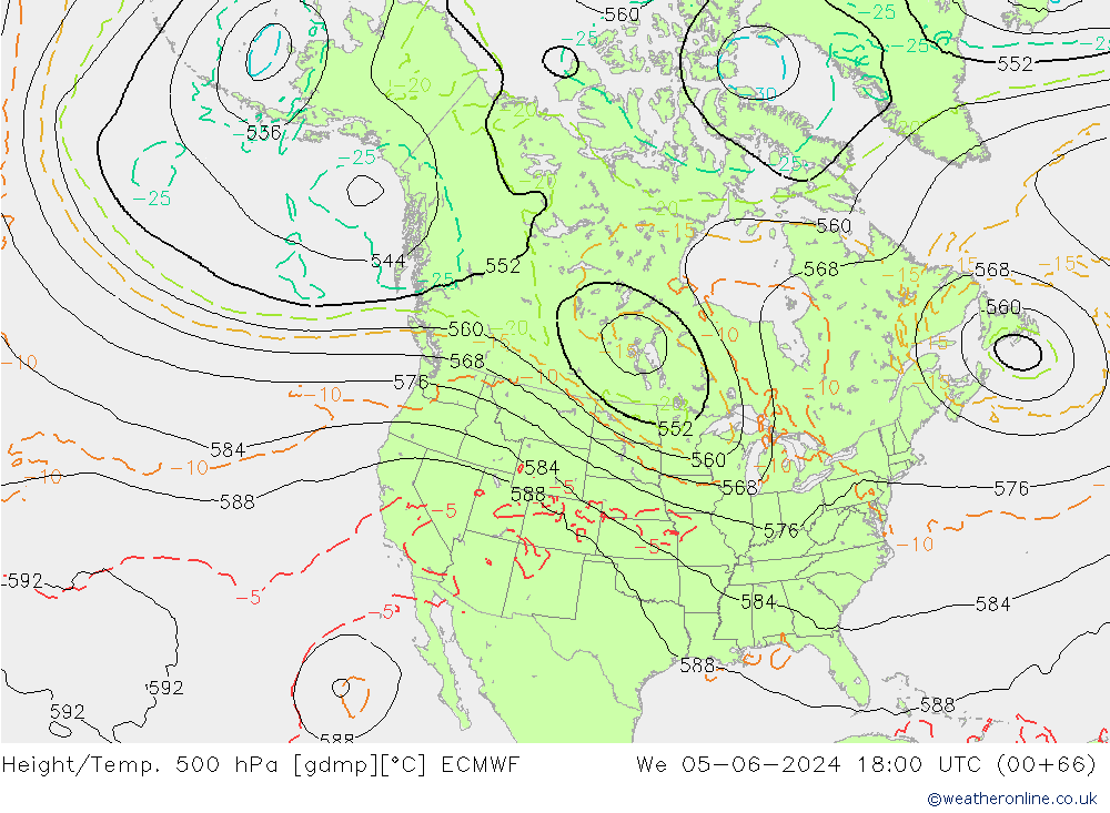 Z500/Rain (+SLP)/Z850 ECMWF  05.06.2024 18 UTC