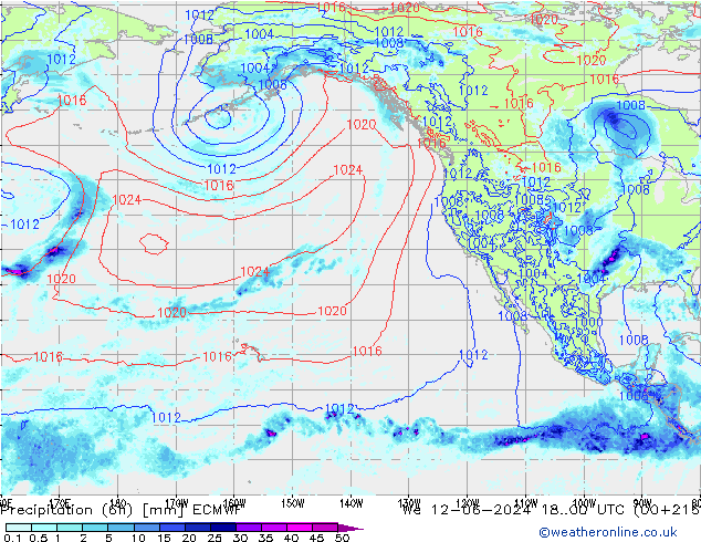 Z500/Rain (+SLP)/Z850 ECMWF ср 12.06.2024 00 UTC