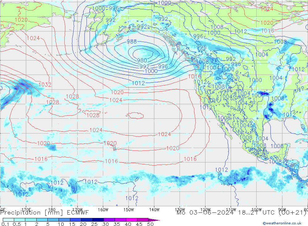 Yağış ECMWF Pzt 03.06.2024 21 UTC