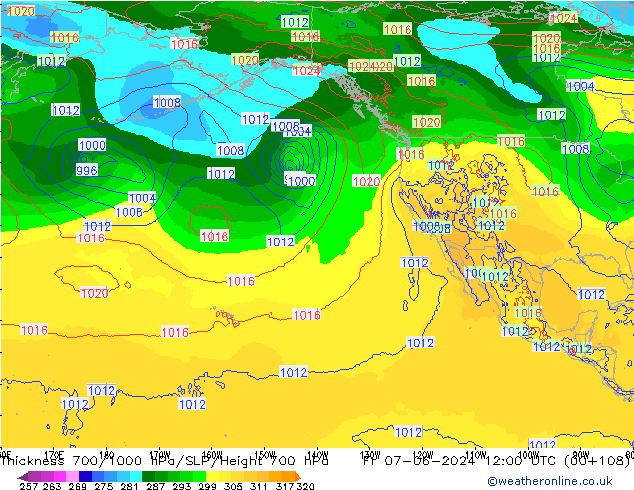 Thck 700-1000 hPa ECMWF pt. 07.06.2024 12 UTC