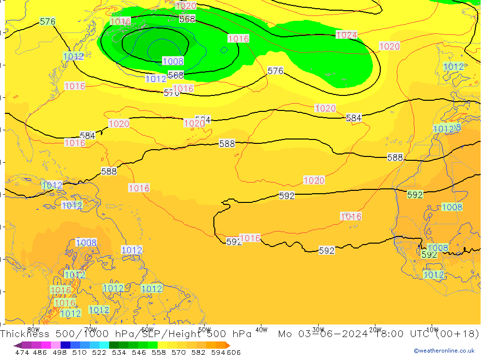 Thck 500-1000hPa ECMWF Mo 03.06.2024 18 UTC