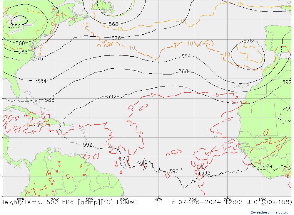 Z500/Regen(+SLP)/Z850 ECMWF vr 07.06.2024 12 UTC