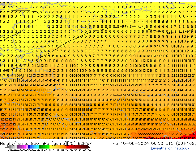 Z500/Regen(+SLP)/Z850 ECMWF ma 10.06.2024 00 UTC