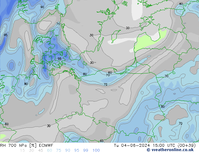 RH 700 hPa ECMWF mar 04.06.2024 15 UTC