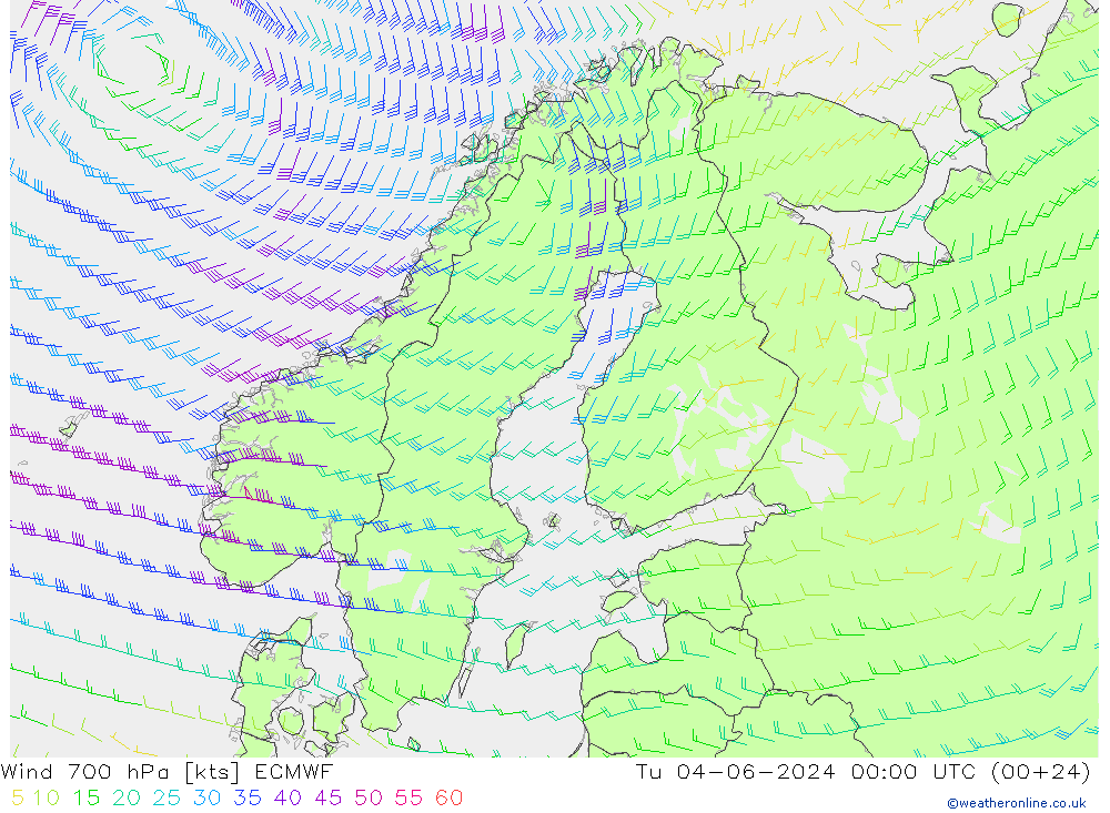 Rüzgar 700 hPa ECMWF Sa 04.06.2024 00 UTC
