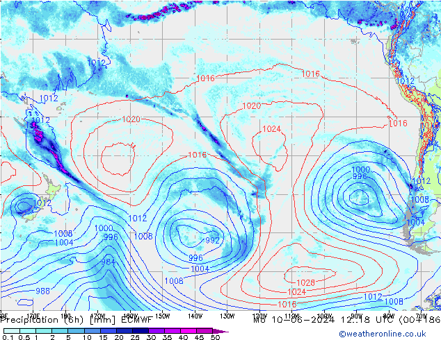 opad (6h) ECMWF pon. 10.06.2024 18 UTC