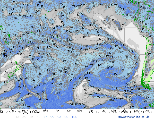 RV 850 hPa ECMWF ma 03.06.2024 12 UTC