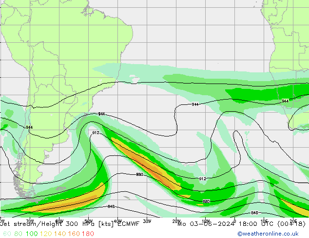 Jet stream ECMWF Seg 03.06.2024 18 UTC