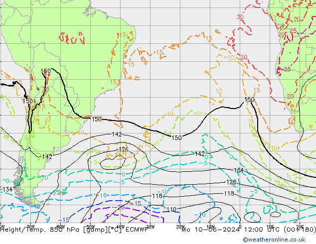 Z500/Rain (+SLP)/Z850 ECMWF Seg 10.06.2024 12 UTC