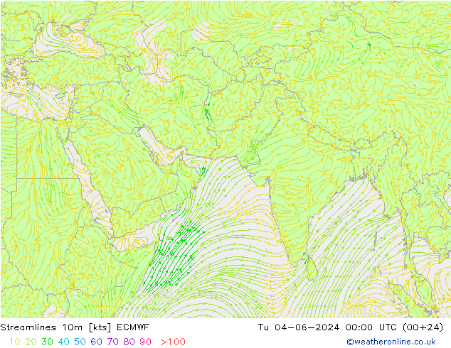 Rüzgar 10m ECMWF Sa 04.06.2024 00 UTC