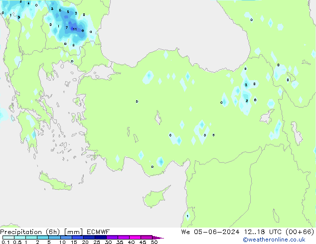 Z500/Rain (+SLP)/Z850 ECMWF mer 05.06.2024 18 UTC