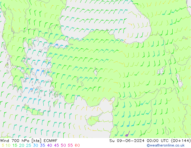  700 hPa ECMWF  09.06.2024 00 UTC