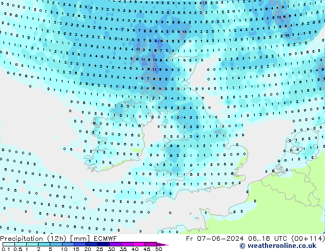 opad (12h) ECMWF pt. 07.06.2024 18 UTC