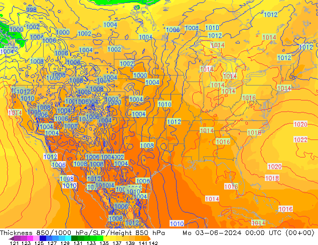 Thck 850-1000 hPa ECMWF  03.06.2024 00 UTC