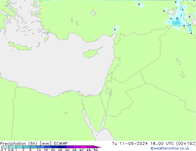 Z500/Yağmur (+YB)/Z850 ECMWF Sa 11.06.2024 00 UTC
