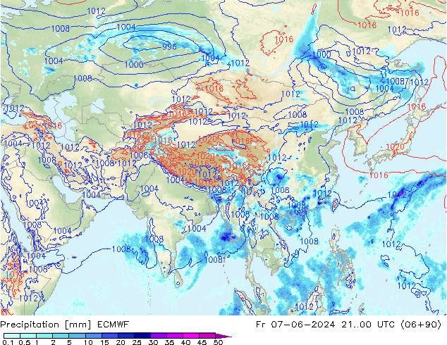 precipitação ECMWF Sex 07.06.2024 00 UTC