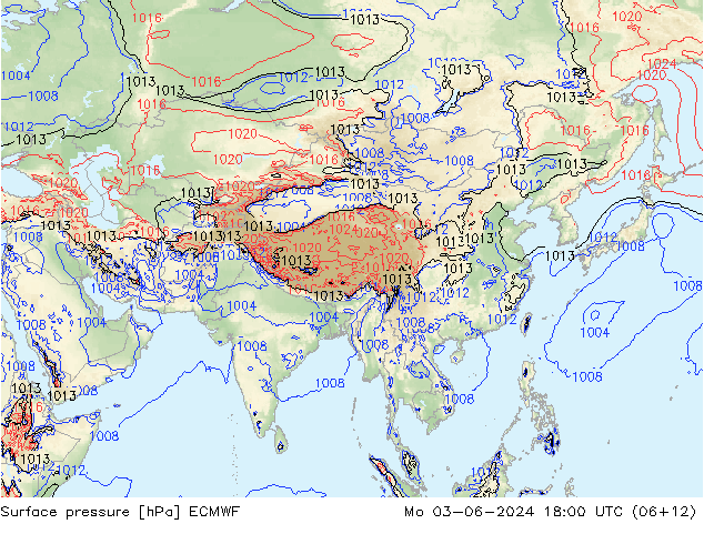 pression de l'air ECMWF lun 03.06.2024 18 UTC