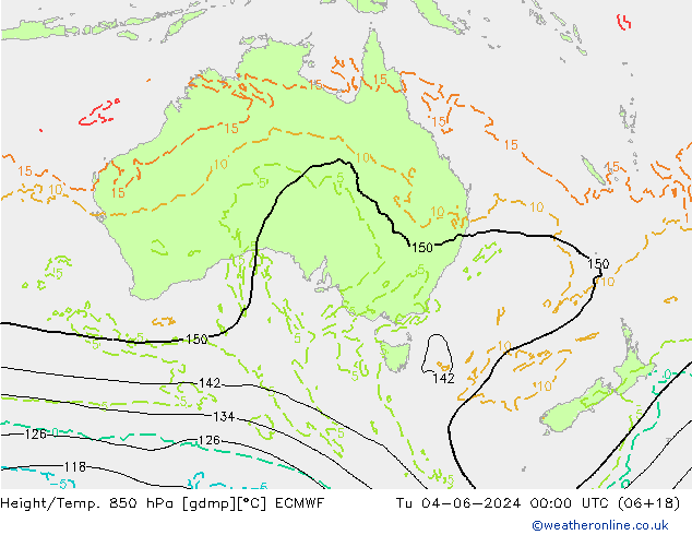 Z500/Rain (+SLP)/Z850 ECMWF mar 04.06.2024 00 UTC