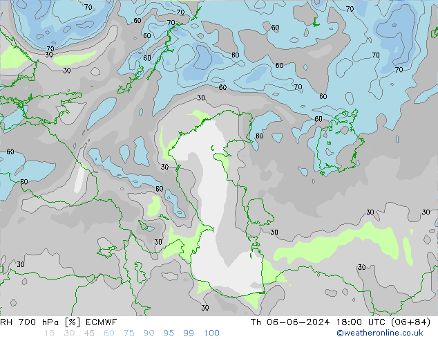 RV 700 hPa ECMWF do 06.06.2024 18 UTC