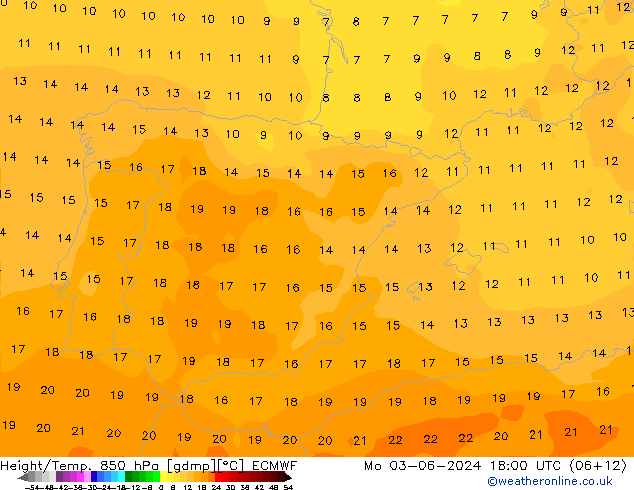 Z500/Rain (+SLP)/Z850 ECMWF Mo 03.06.2024 18 UTC